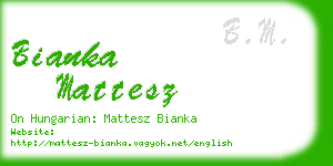 bianka mattesz business card
